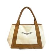 Balenciaga Vintage Pre-owned Tyg balenciaga-vskor Beige, Dam