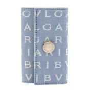 Bvlgari Vintage Pre-owned Canvas nyckelhllare Blue, Unisex