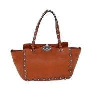 Valentino Vintage Pre-owned Laeder totevskor Orange, Dam