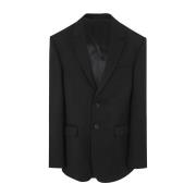 Wardrobe.nyc Svart Oversize Blazer Black, Dam