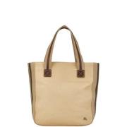 Burberry Vintage Pre-owned Canvas burberry-vskor Beige, Dam