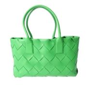 Bottega Veneta Vintage Pre-owned Laeder totevskor Green, Dam