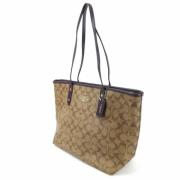 Coach Pre-owned Pre-owned Canvas totevskor Brown, Dam