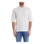 Roberto Collina Bomull Crew-neck T-shirt White, Herr