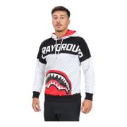 Sprayground Vit Hoodie Tech Tröja White, Herr