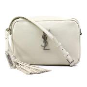 Yves Saint Laurent Vintage Pre-owned Laeder axelremsvskor White, Dam