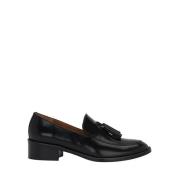 Lottusse Svart kalvskinn Pina Tassel Loafers Mocasin Borlas Black, Dam