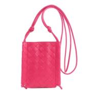 Bottega Veneta Vintage Pre-owned Laeder axelremsvskor Pink, Dam