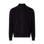 Calvin Klein Stilren Stickad Cardigan Sweater Black, Herr