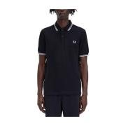 Fred Perry Twin Tipped Poloshirt Black, Herr