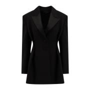 Givenchy Ullblazer med Dolda Knappar Black, Dam