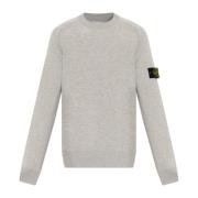 Stone Island Tröja med logotyp Gray, Herr