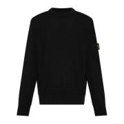 Stone Island Tröja med logotyp Black, Herr