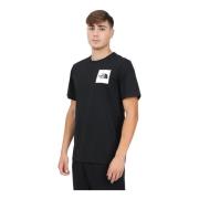 The North Face Fin Svart Kortärmad T-shirt Black, Herr