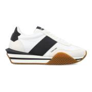 Tom Ford Vita Svarta Sneakers James Aw24 White, Herr