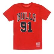 Mitchell & Ness Chicago Bulls Last Dance Tee Red, Herr