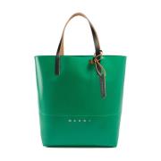 Marni Grön Logo Toteväska Green, Dam