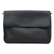 Estro Kvinnors Svart Läder Kedja Crossbody Väska Er00115670 Black, Dam