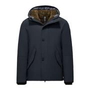 BomBoogie Eco-Fur Parka Jacka Blue, Herr