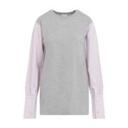 Dries Van Noten Grå Melange Heos T-Shirt Gray, Dam