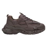 Estro Kvinnors Sadelbrun Låg-Top Chunky Platform Sneakers ES8 Er001143...