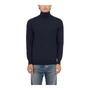 Paolo Pecora Ull Turtleneck Tröja Blue, Herr