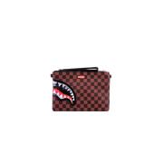 Sprayground Holografisk Front Logo Unisex Väska Brown, Dam