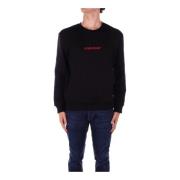 Guess Svart Logo Front Sweater Black, Herr