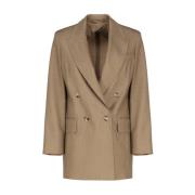 Max Mara Kamel Ullblandning Jacka Brown, Dam