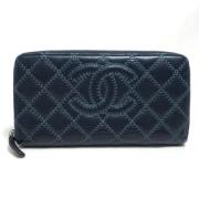 Chanel Vintage Pre-owned Laeder plnbcker Blue, Dam