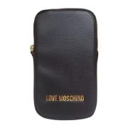 Love Moschino Svart Axelväska med Dragkedja Black, Dam