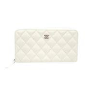 Chanel Vintage Pre-owned Laeder plnbcker White, Dam