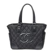 Chanel Vintage Pre-owned Canvas totevskor Black, Dam