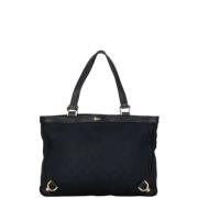 Gucci Vintage Pre-owned Canvas totevskor Black, Dam