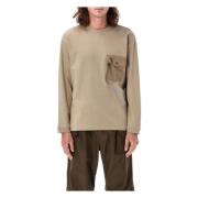 And Wander Beige Sweatshirt med Framficka Beige, Herr