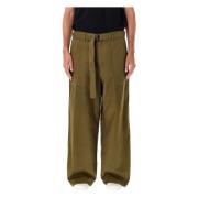 Comme des Garçons Khaki Cargo Byxor Wide-Leg Fit Green, Herr