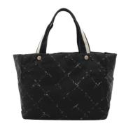 Chanel Vintage Pre-owned Tyg chanel-vskor Black, Dam