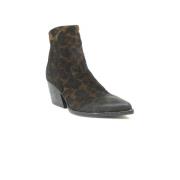 Elena Iachi Leopard Mocka Ankelboots Brun Brown, Dam