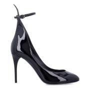 Alaïa Svart Patent Stiletto Pumps Black, Dam