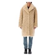 Stand Studio Eco Shearling Beige ytterkläder Aw24 Beige, Dam