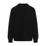 Balenciaga Svart Crew Neck Sweater Black, Herr