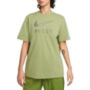 Nike Alligator Olive Tshirt med Swoosh-applikation Green, Dam