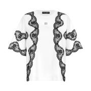 Dolce & Gabbana Stilren T-shirt med F8V17Zhu7H8W0800 Design White, Dam