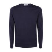 John Smedley Midnight Pullover Långärmad Blue, Herr