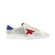 Golden Goose Textil sneakers med läderdetaljer Gray, Herr