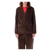 Pop Trading Company Brun Corduroy Arbetsjacka Aw24 Brown, Herr