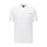 Hugo Boss Vit Porsche Polo Skjorta White, Herr