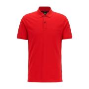 Hugo Boss Röd Pima Bomull Regular Fit Polo Red, Herr