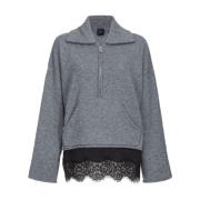 Pinko Stiliga Sweaters Kollektion Gray, Dam