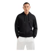 Armani Exchange Svart Full-Zip Hoodie 6Dzmlc Black, Herr